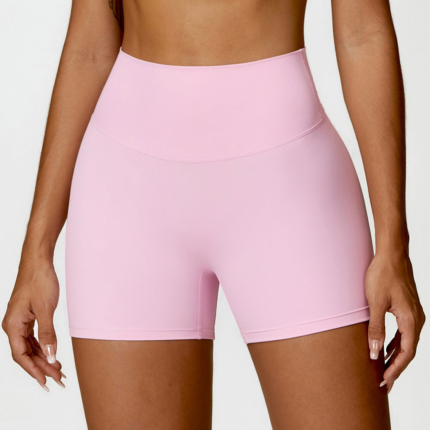 High Waist Yoga Shorts Belly Contracting Peach Hip Lifting Sport Shorts