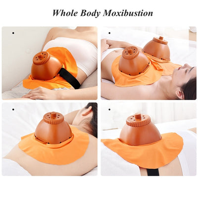 Palace Moxibustion Cans Set Breast Navel Smokeless Moxibustion Box Body Massage Moxa Therapy Device Warm Women Health Care